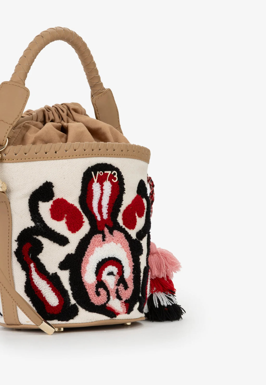 Marinela Embroidered Bucket Bag