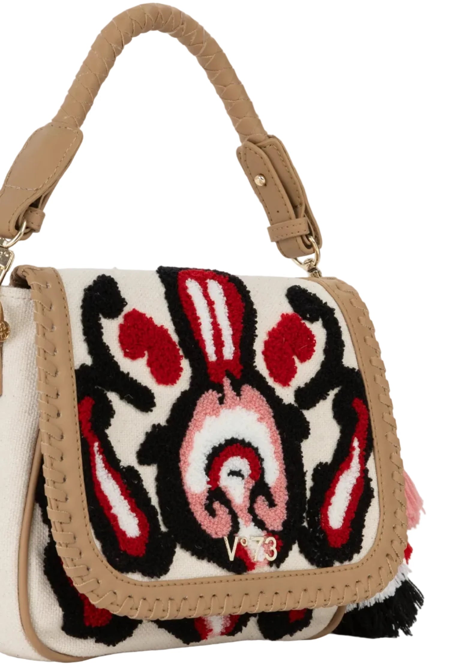 Marilena Embroidered Top Handle Bag