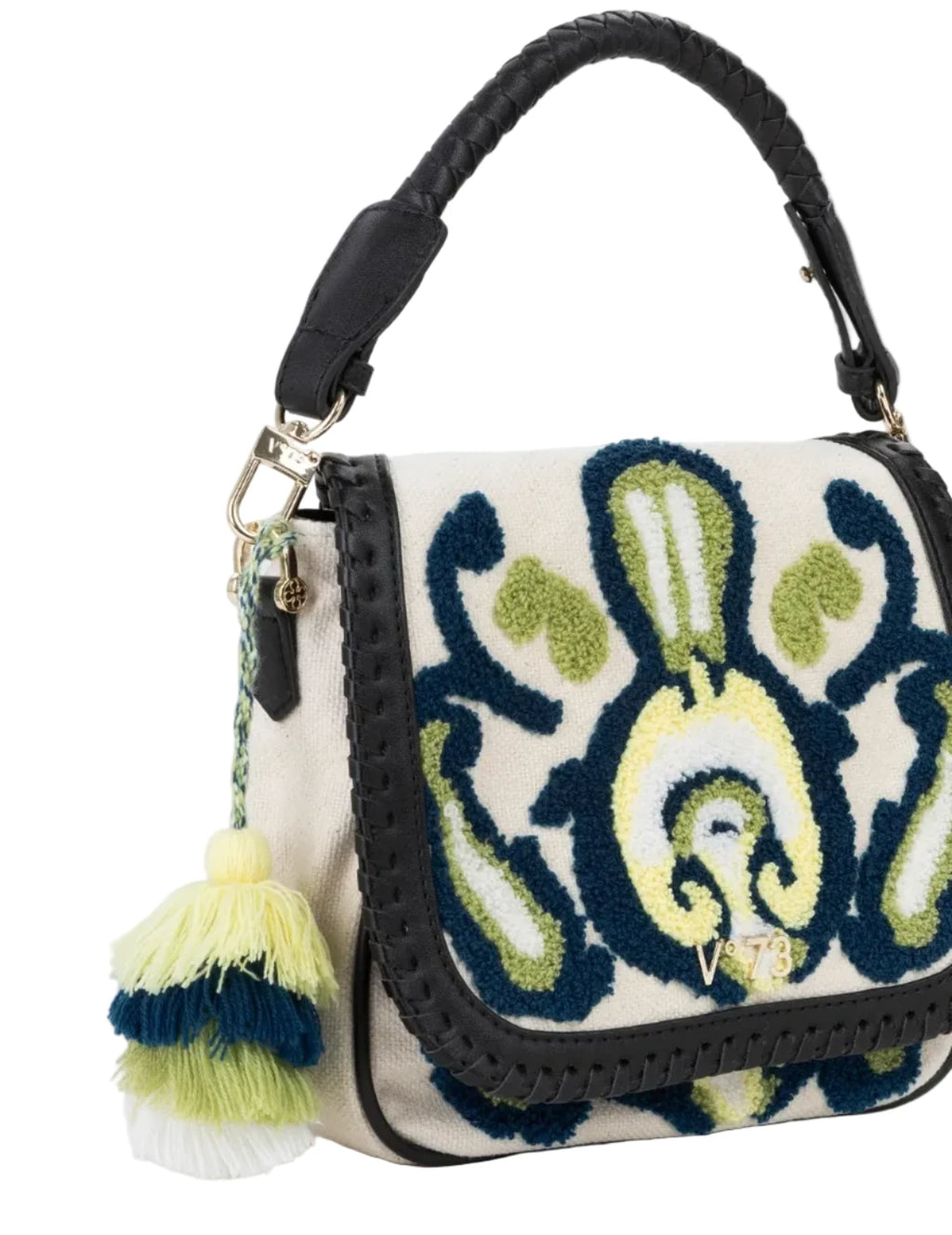 Marilena Embroidered Top Handle Bag
