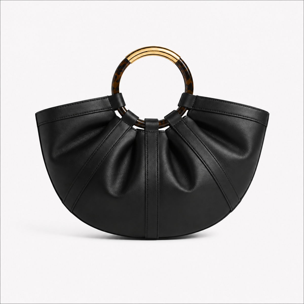 Half-Moon Leather Handbag