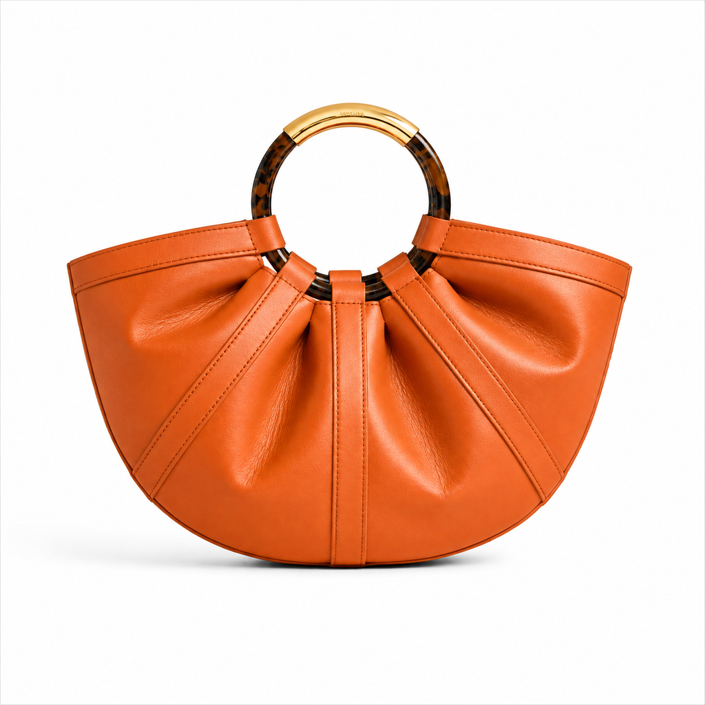 Half-Moon Leather Handbag