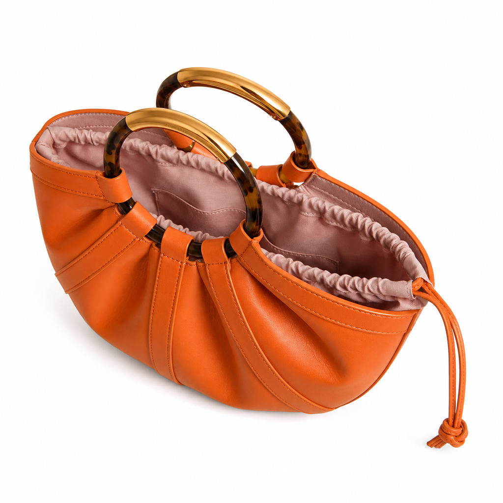 Half-Moon Leather Handbag