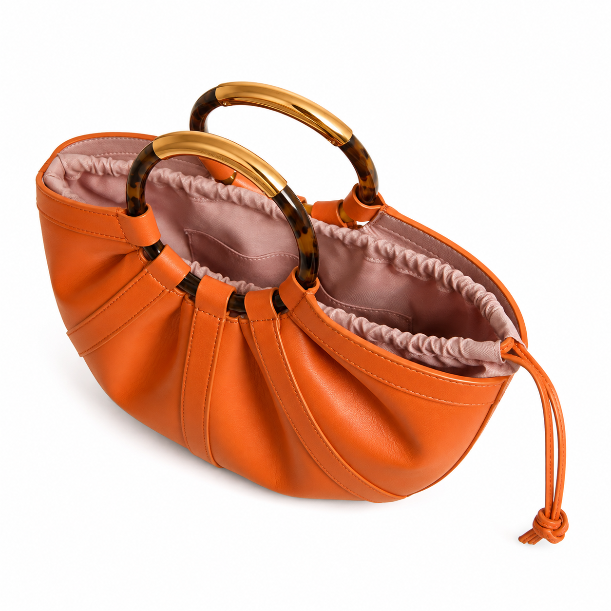 Half-Moon Leather Handbag