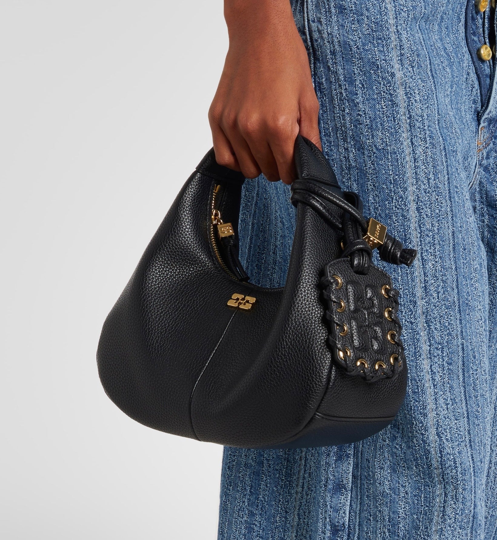 Mini Top-Handle Bag - Black