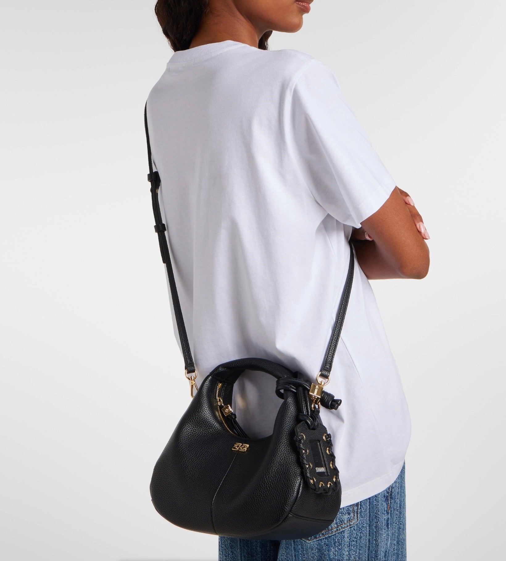 Mini Top-Handle Bag - Black